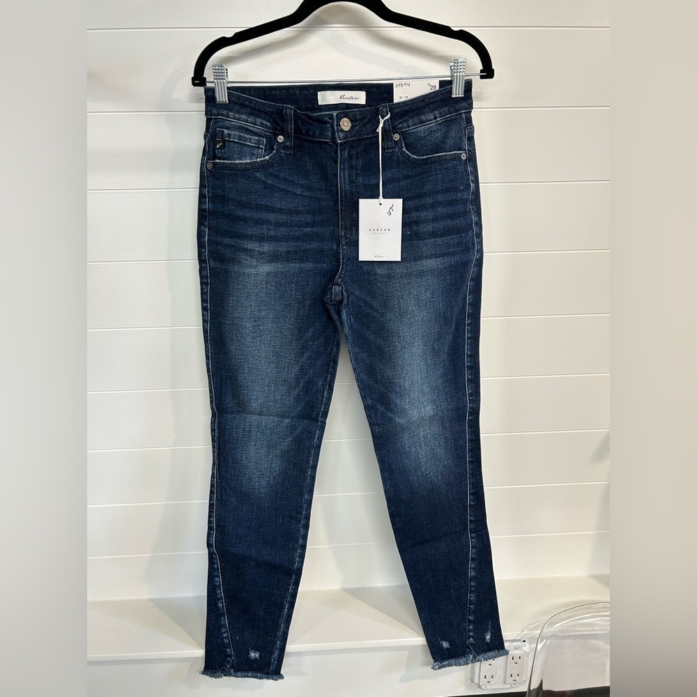 KANCAN mid rise ankle skinny jeans